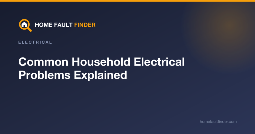 Common Household Electrical Problems Explained