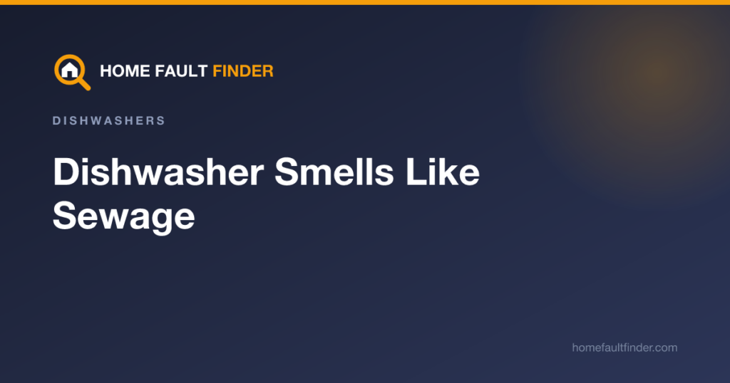 Dishwasher Smells Like Sewage: Why It Happens