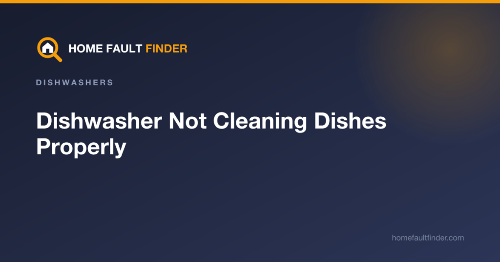 Dishwasher Not Cleaning Dishes Properly: What to Check