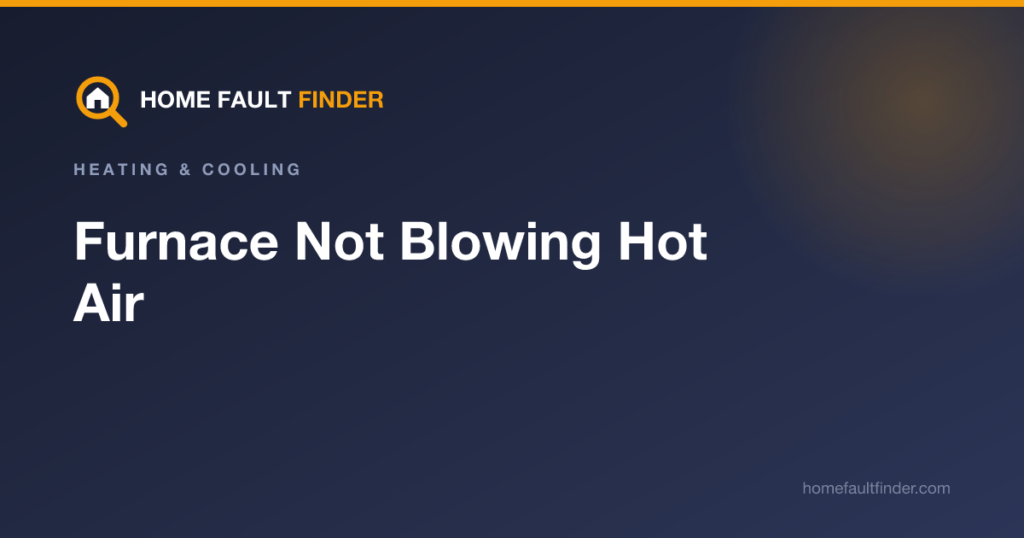 Furnace Not Blowing Hot Air: How to Diagnose It