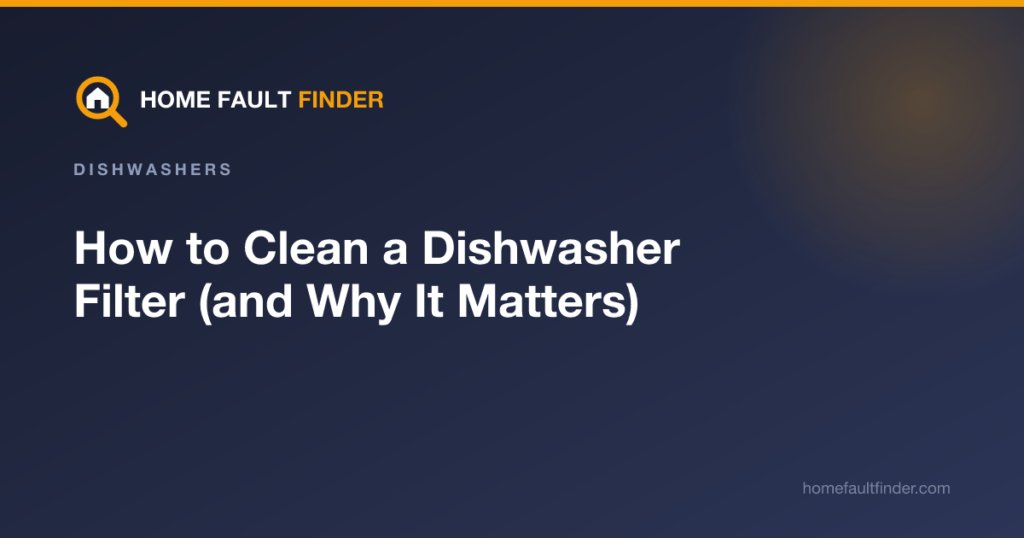 How to Clean a Dishwasher Filter (and Why It Matters)