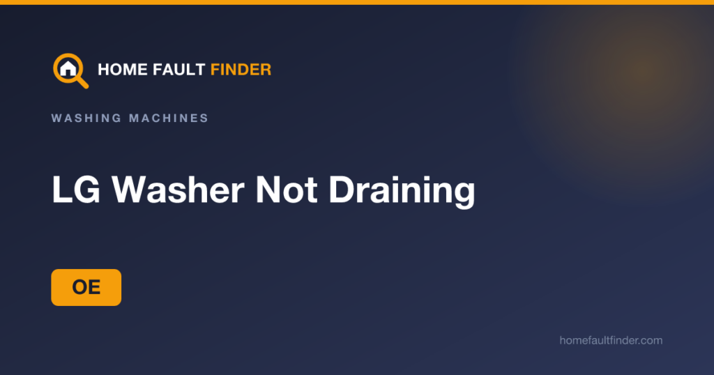 LG Washer Not Draining: What to Check