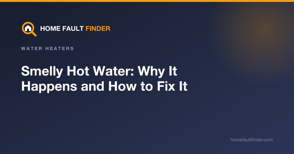 Smelly Hot Water: Why It Happens and How to Fix It