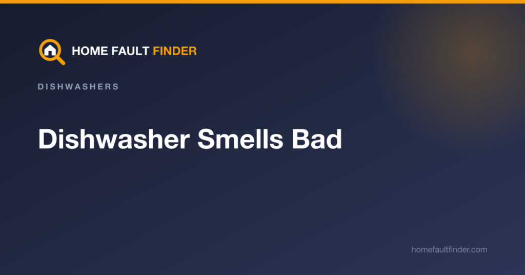 Dishwasher Smells Bad: What’s Causing It