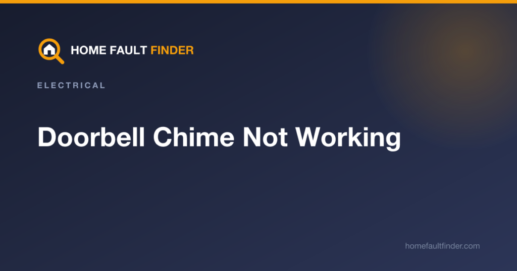 Doorbell Chime Not Working