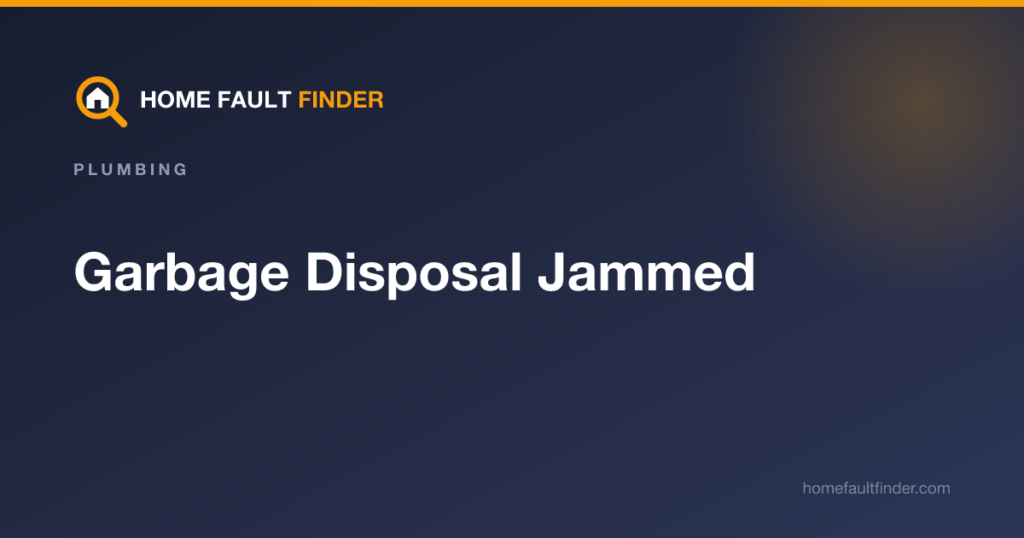 Garbage Disposal Jammed: How to Fix It