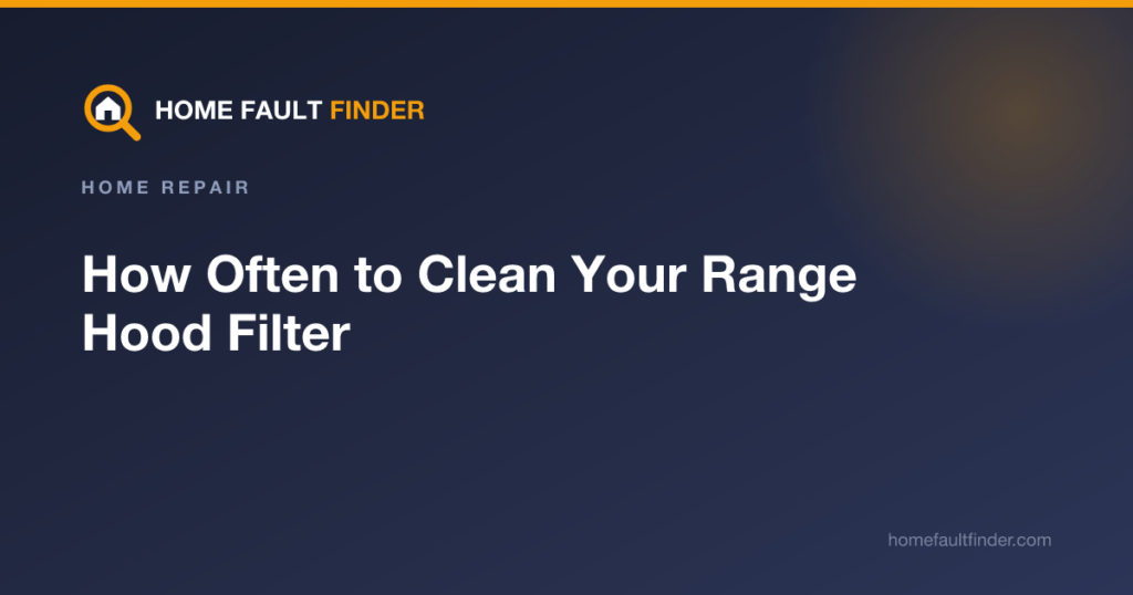 How Often to Clean Your Range Hood Filter
