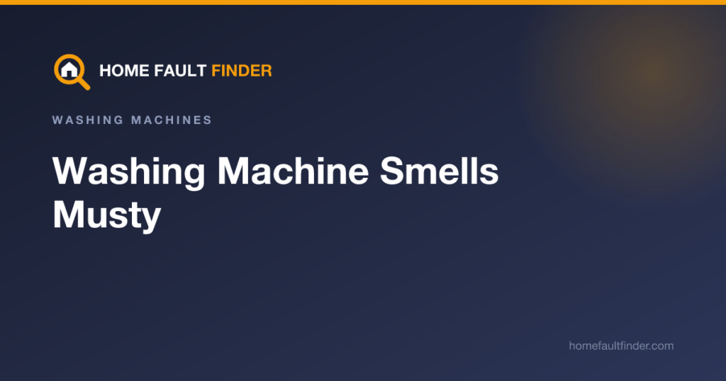 Washing Machine Smells Musty