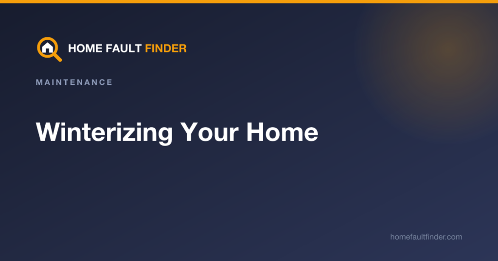 Winterizing Your Home: A Complete Checklist